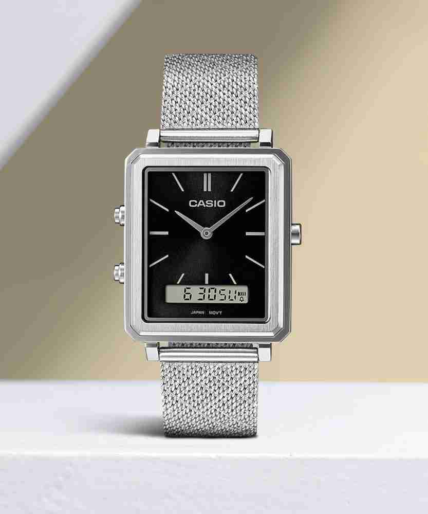 Casio square hot sale analogue watch