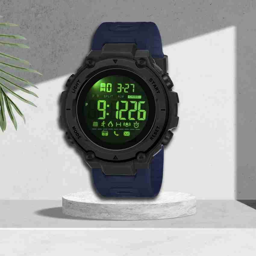 Blue digital sale watch