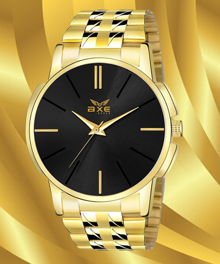 Golden wrist watch price top