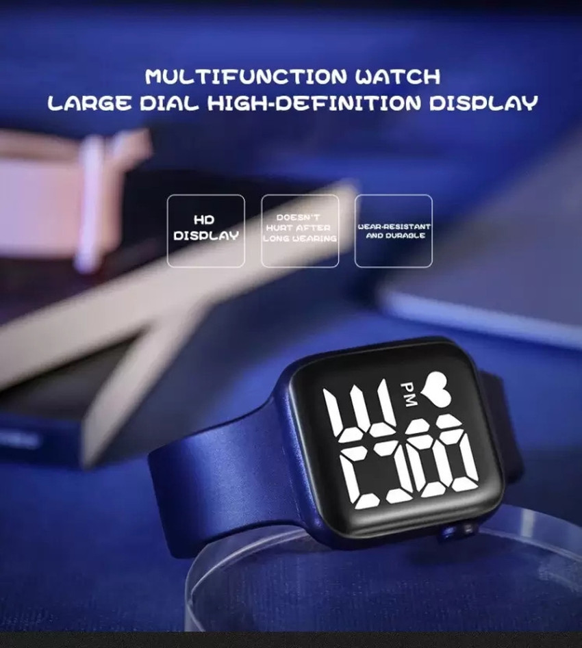 Led digital clearance touch screen watch