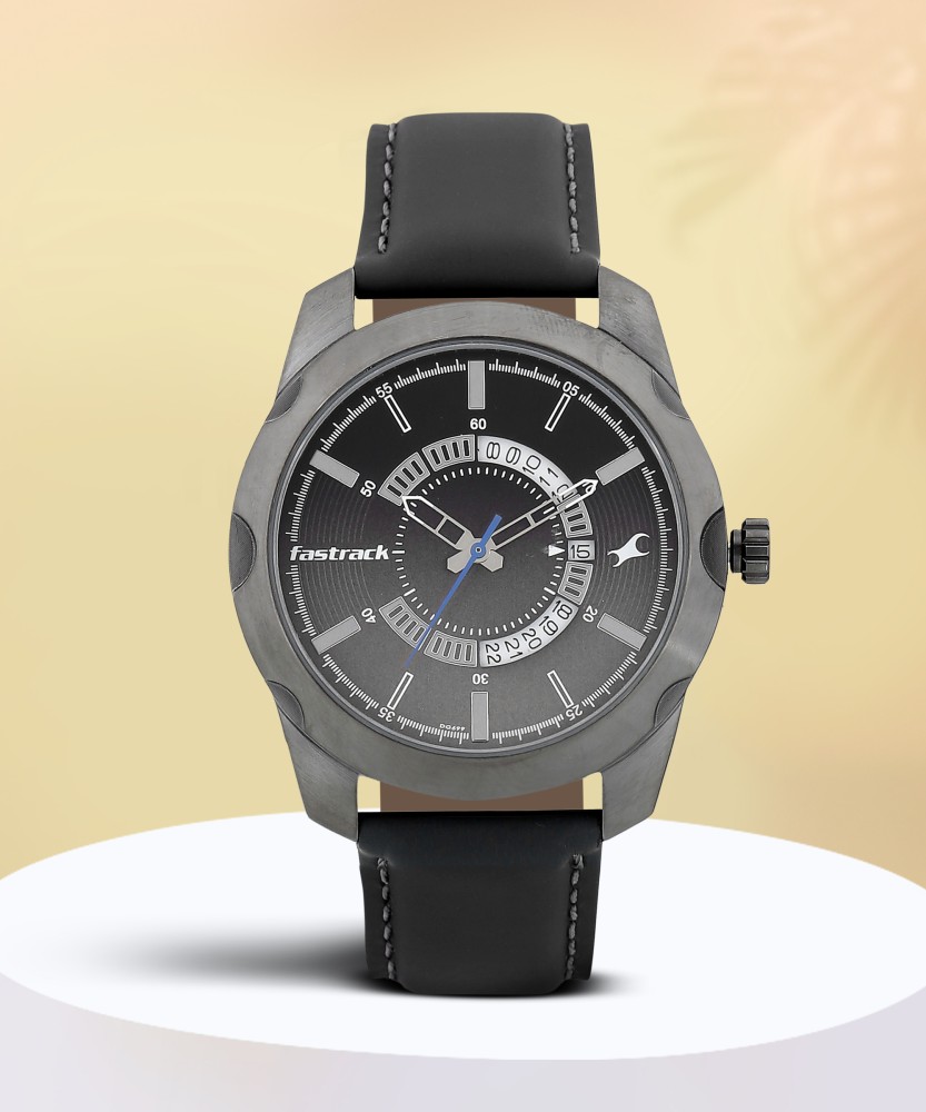 Fastrack pure black on sale watches