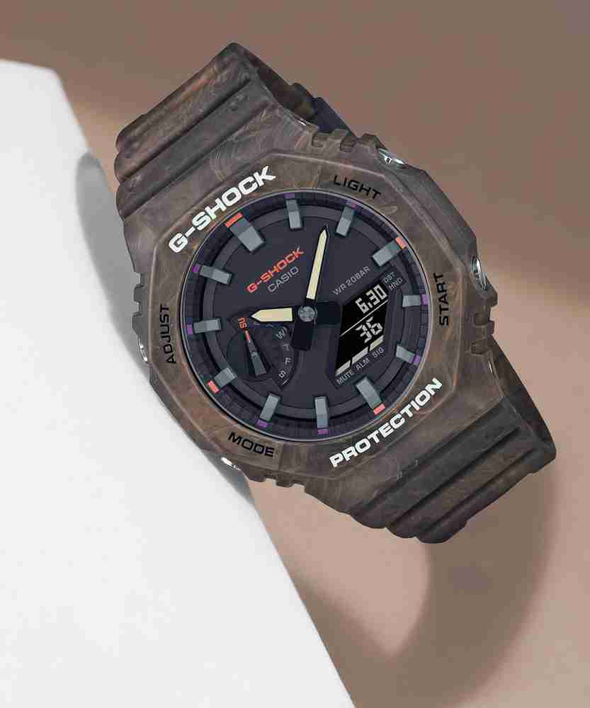 CASIO GA-2100FR-5ADR G-Shock Carbon Core Guard Analog