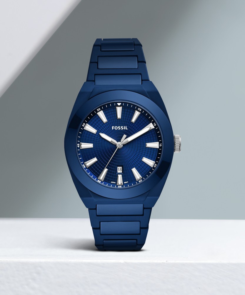 Fossil blue best sale men's watch