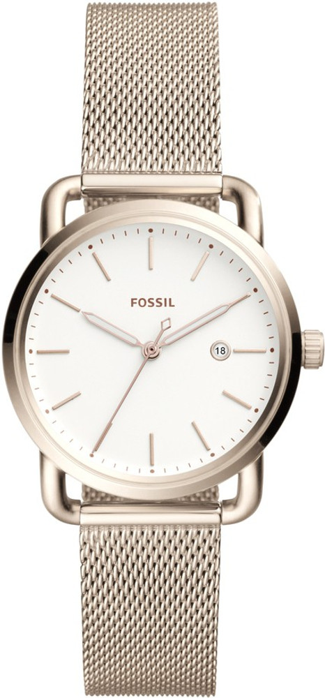 FOSSIL THE COMMUTER 3 HAND DATE Analog Watch For Women Buy FOSSIL THE COMMUTER 3 HAND DATE Analog Watch For Women ES4349 Online at Best Prices in India Flipkart
