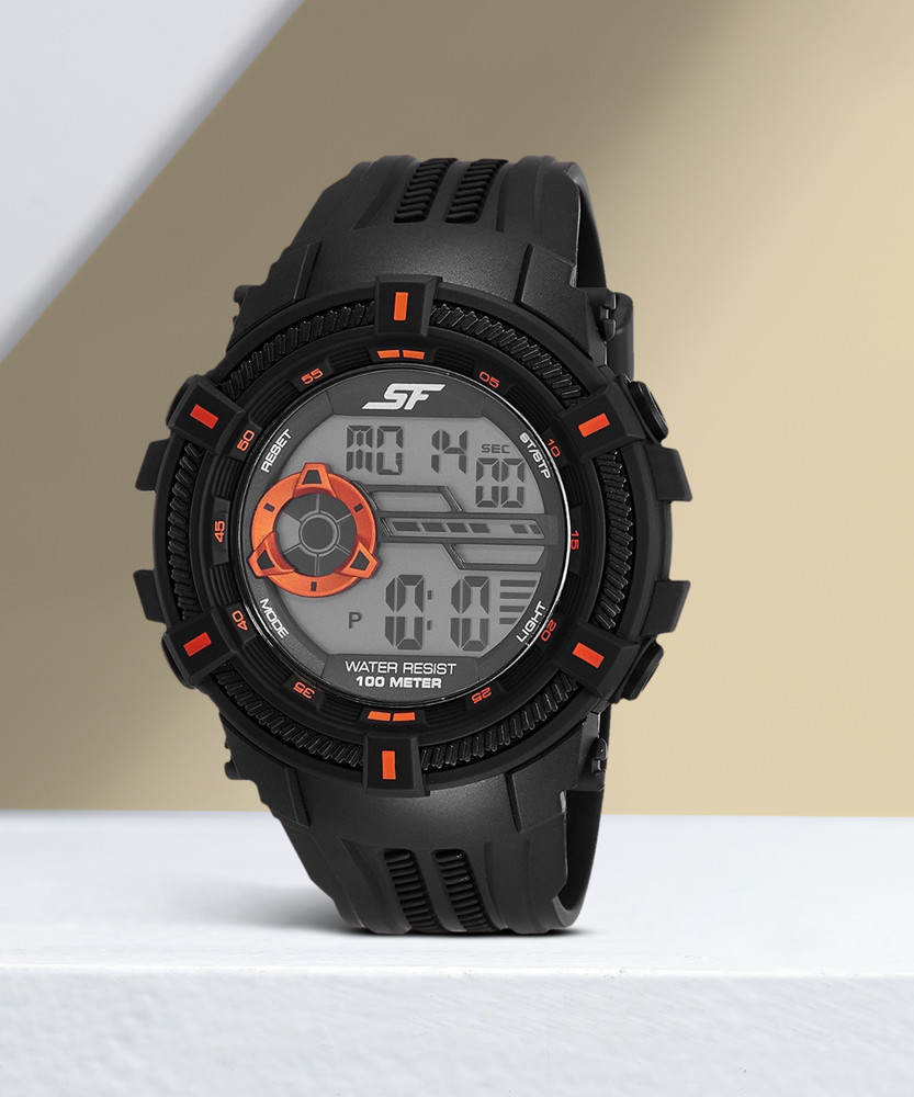 Sonata grey dial digital watch store