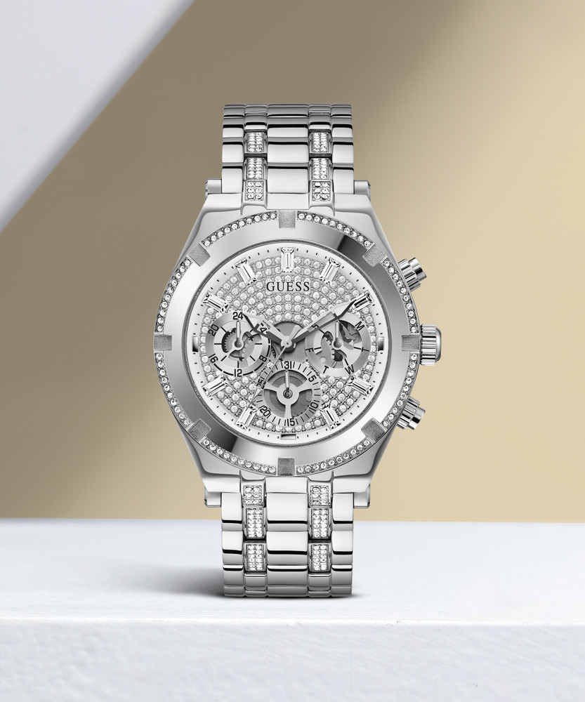 GUESS Multi function Silver Dial Analog Watch For Men Buy GUESS Multi function Silver Dial Analog Watch For Men GW0261G1 Online at Best Prices in India Flipkart