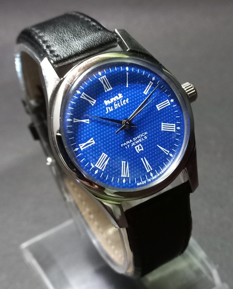 Seema HMT Kohinoor HMT RARE Vintage Hand Winding BLUE JUBILEE Dial