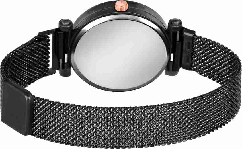 Styledose Dark Black metal Belt Luxurious Dial Magnet Watch for girls or women Analog Watch For Girls Buy Styledose Dark Black metal Belt Luxurious Dial Magnet Watch for girls or
