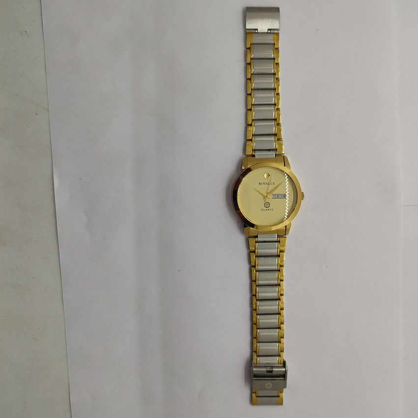 Royalex Ivory Dial Day Date Golden Case With Silver Gold Mix