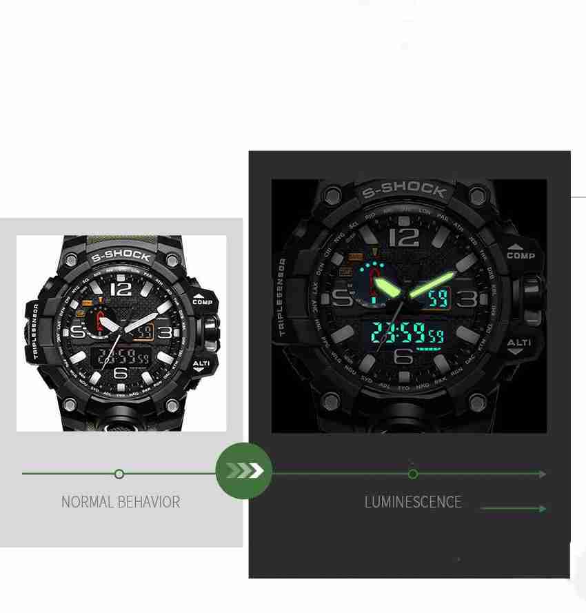 KNACK Adventure Green Analog Digital Watches for the Active