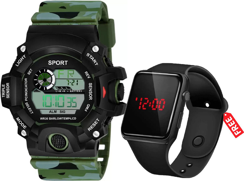 Good Friend Digital Watch For Boys Buy Good Friend Digital Watch For Boys COMBO DIGITAL SQUARE BLACK WATCH CHRONOGRAPH SPORT DATE TIME Online at Best Prices in