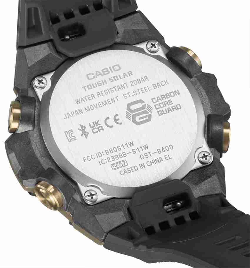 G shock best sale steel back