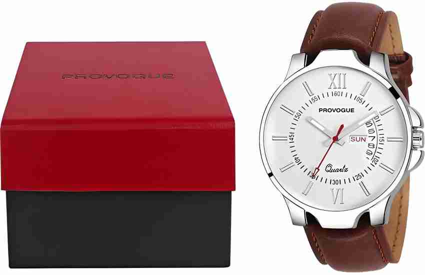 PROVOGUE Basic Analog Watch for Men with Day and Date Display