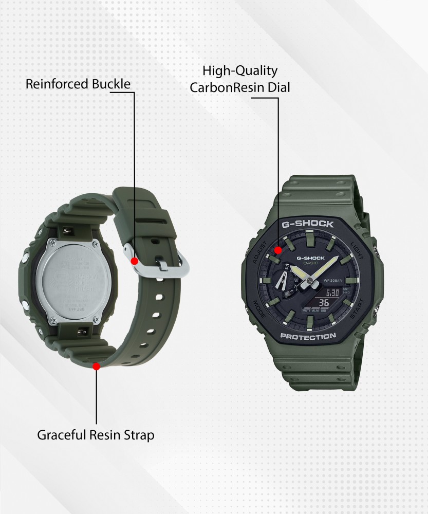 CASIO GA-2110SU-3ADR G-Shock Carbon Core Guard Analog-Digital 