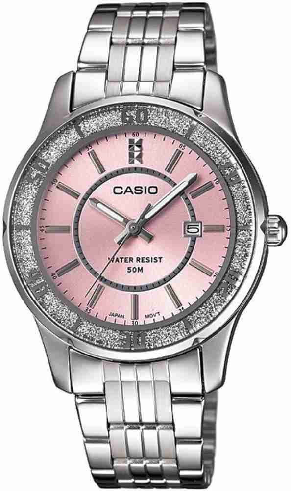 Casio Enticer Black Dial Women's Watch -A1785 – The Watch Factory ®