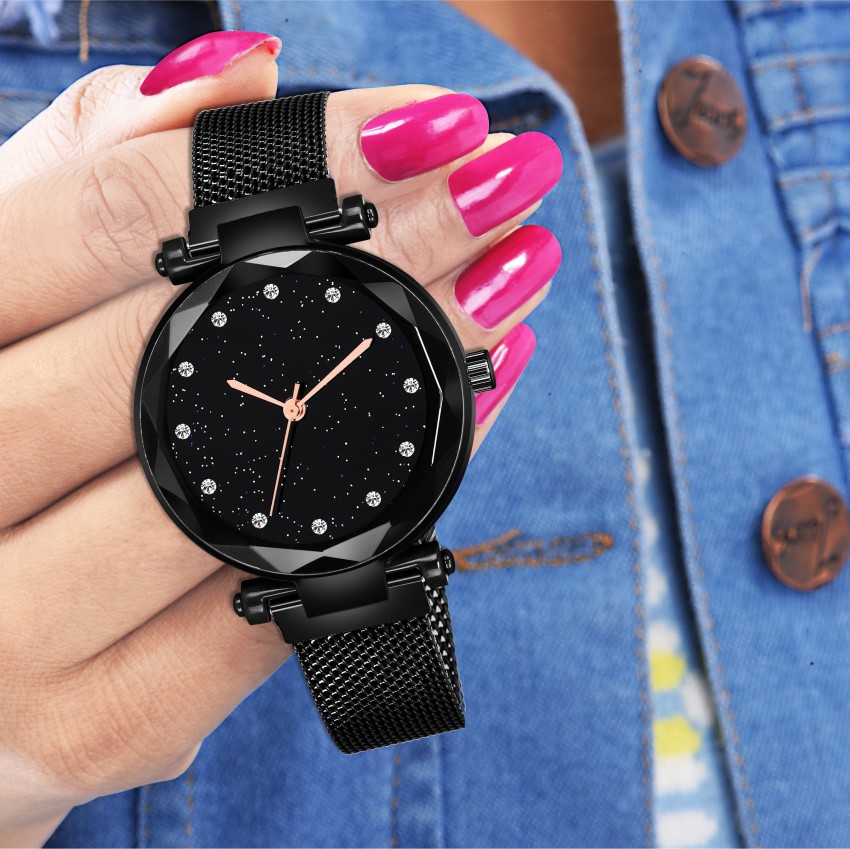 Flipkart watch best sale girl black