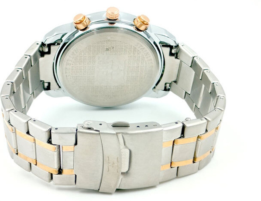 ESBEDA OM 71 987 1650 W G ESBEDA Designer and Lavish White Dial with Fine Blend of Silver Gold Bracelet Analog Watch For Men Buy ESBEDA OM 71 987 1650 W G ESBEDA Designer and Lavish White Dial with