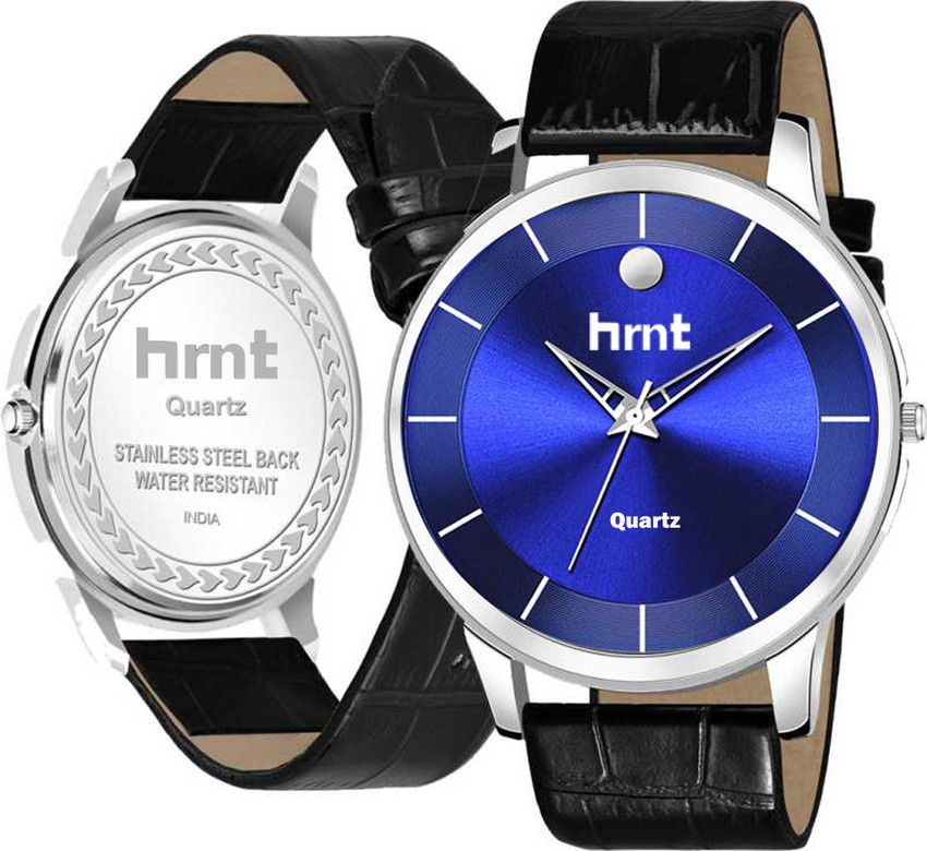 hrnt HMTS B9098 B9099 Blue Wrist Watch For Men Leather Strap Watch For Boys Mens Company Watch Analog Watch For Men Buy hrnt HMTS B9098 B9099 Blue Wrist Watch For Men Leather Strap Watch For