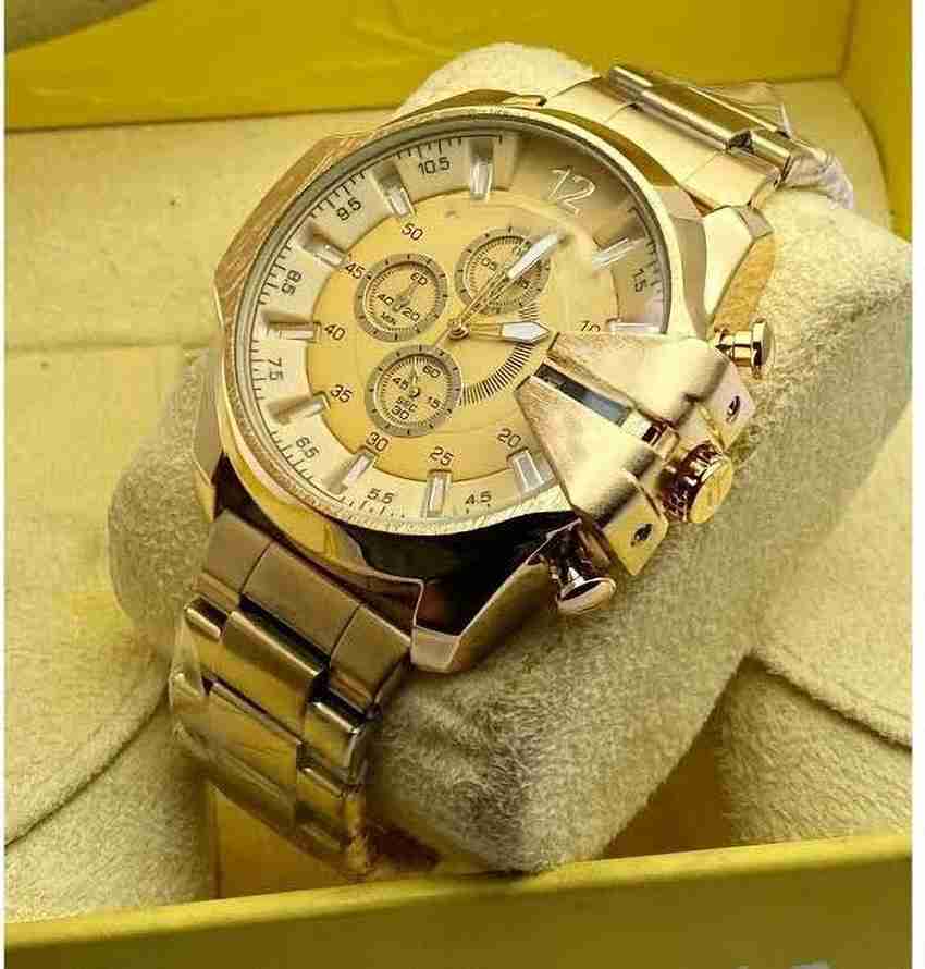 Diesel golden watch price top