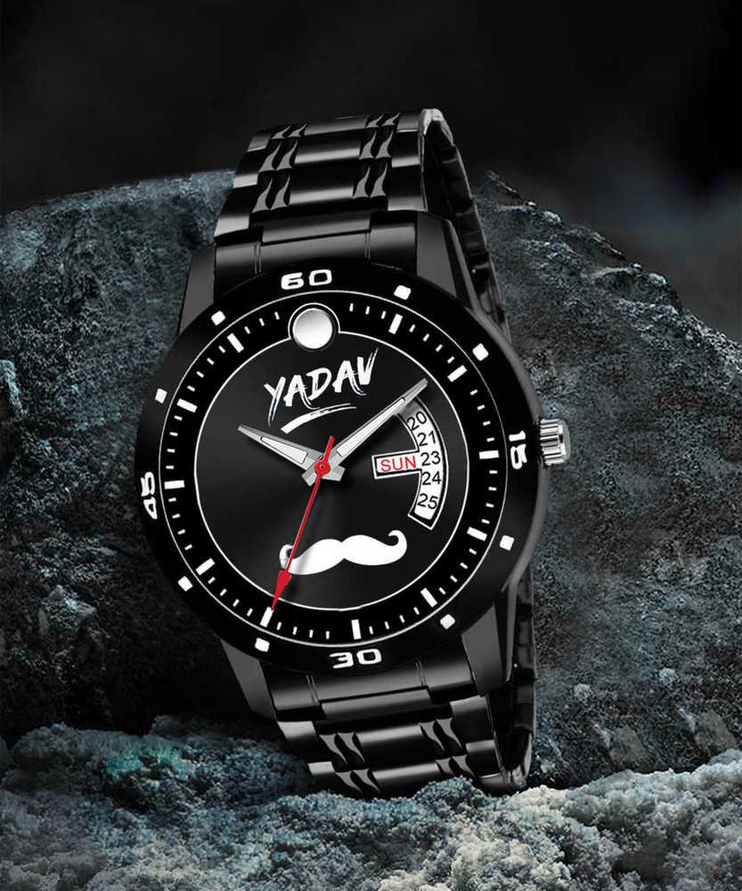 Tarido yadav black chain day date yadav daydate black chain watch for men boys Analog Digital Watch For Men Buy Tarido yadav black chain day date yadav daydate black chain watch for men boys Analog Di...