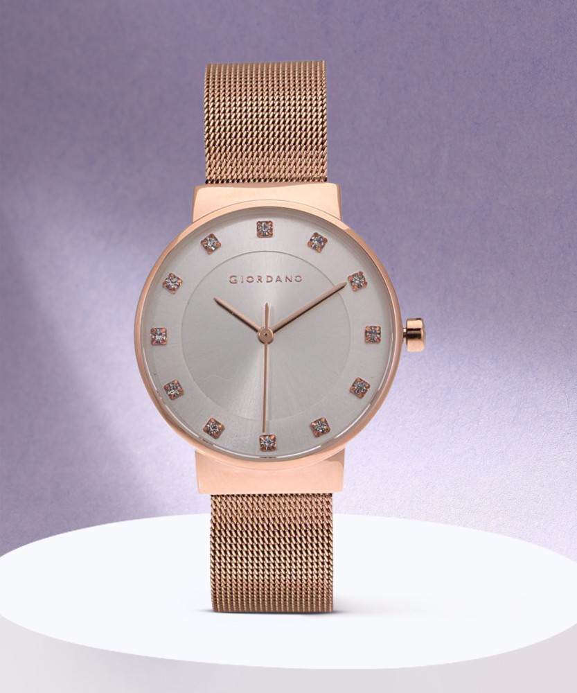 Giordano rose gold online women's watch