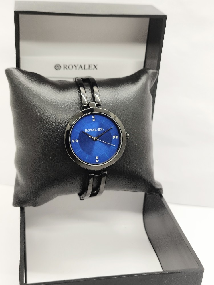 Navy blue best sale ladies watch