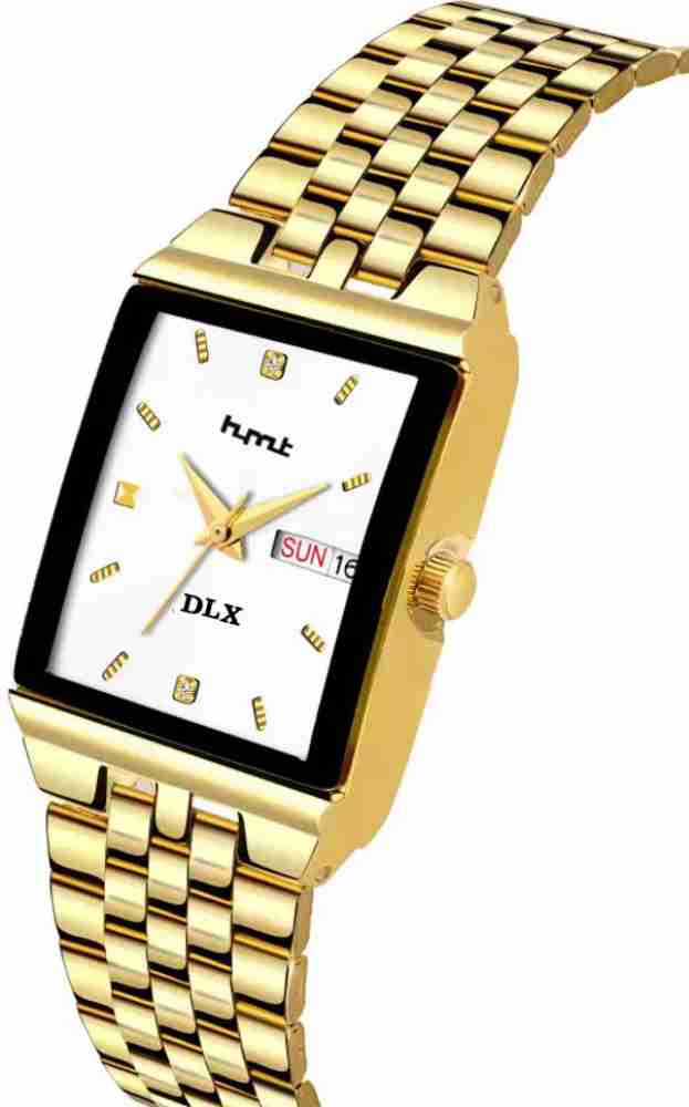 HMT DLX Square Premium Golden Watch Analog Watch For Men Buy