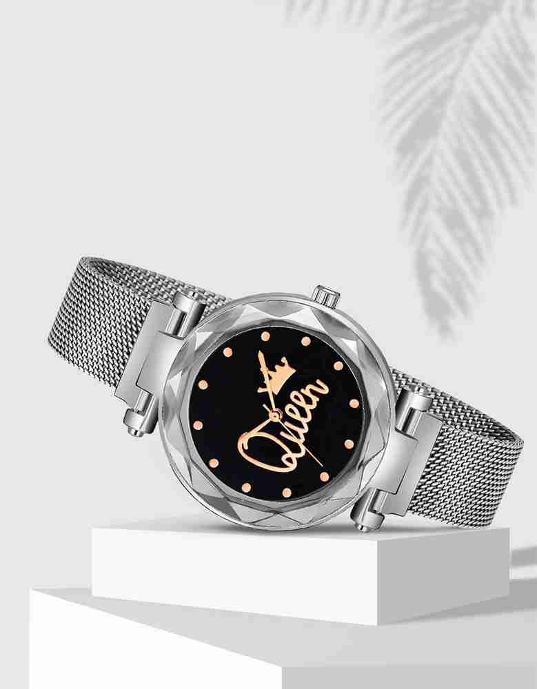 Silver magnetic watch on sale