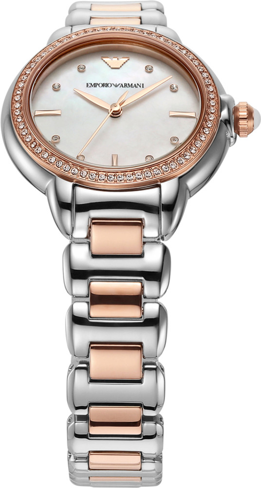 Armani watches deals ladies rose gold