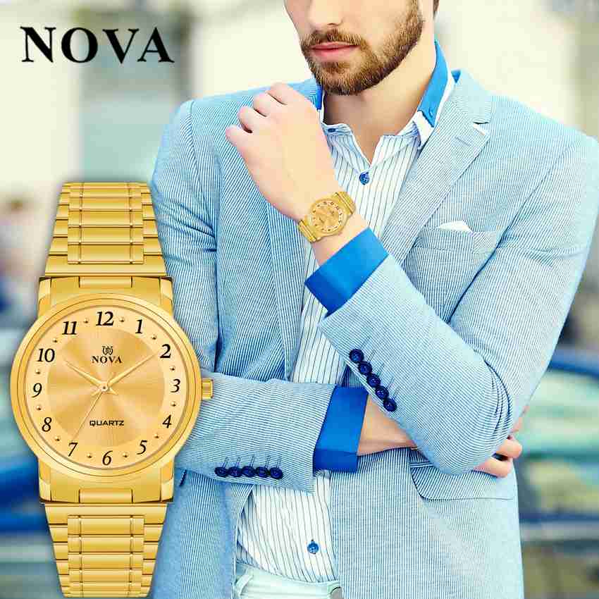Real gold wrist watch on sale