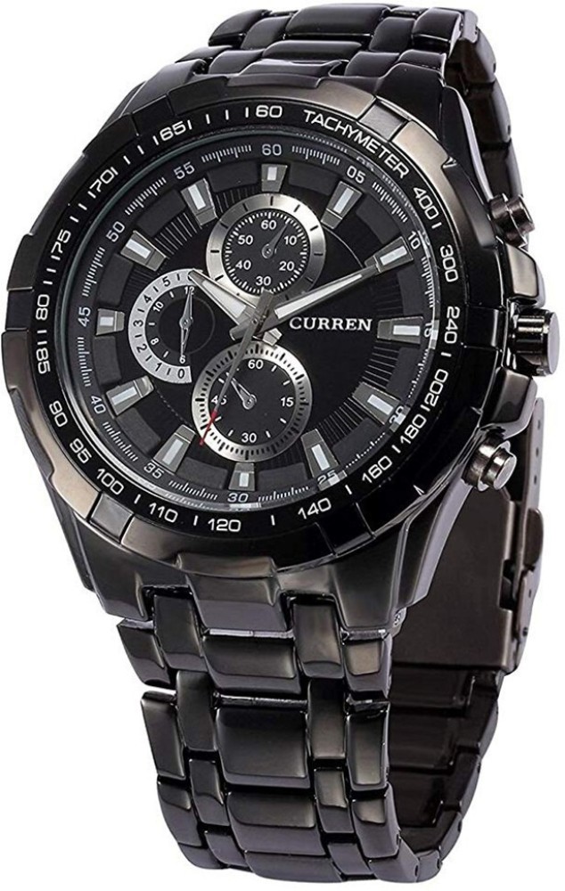 Curren watch black sale