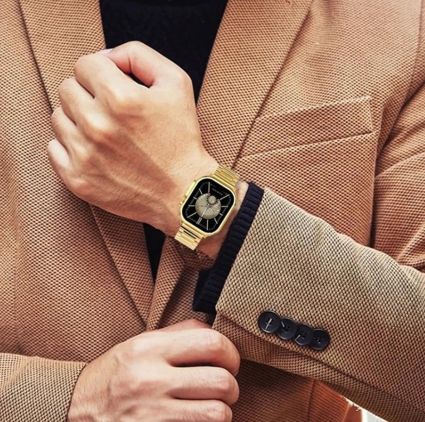 Gold hybrid watch cheap