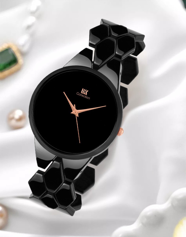 Iik collection shop black analog watch