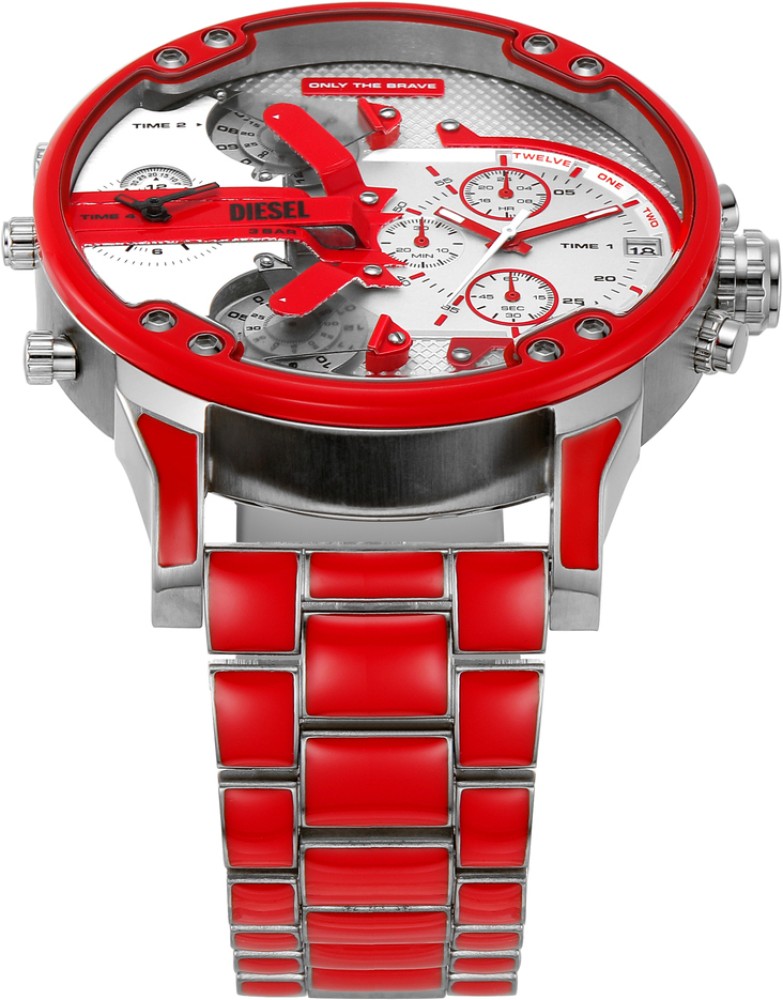 Diesel mr daddy watch clearance red