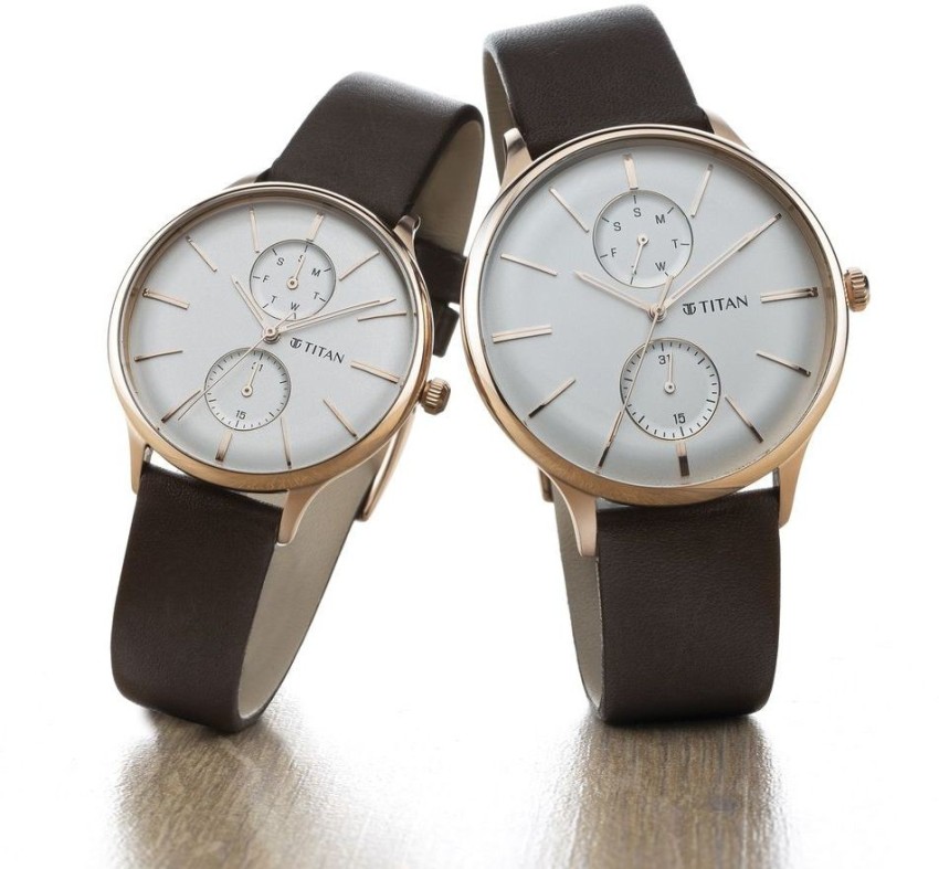 Branded couple watch deals set titan