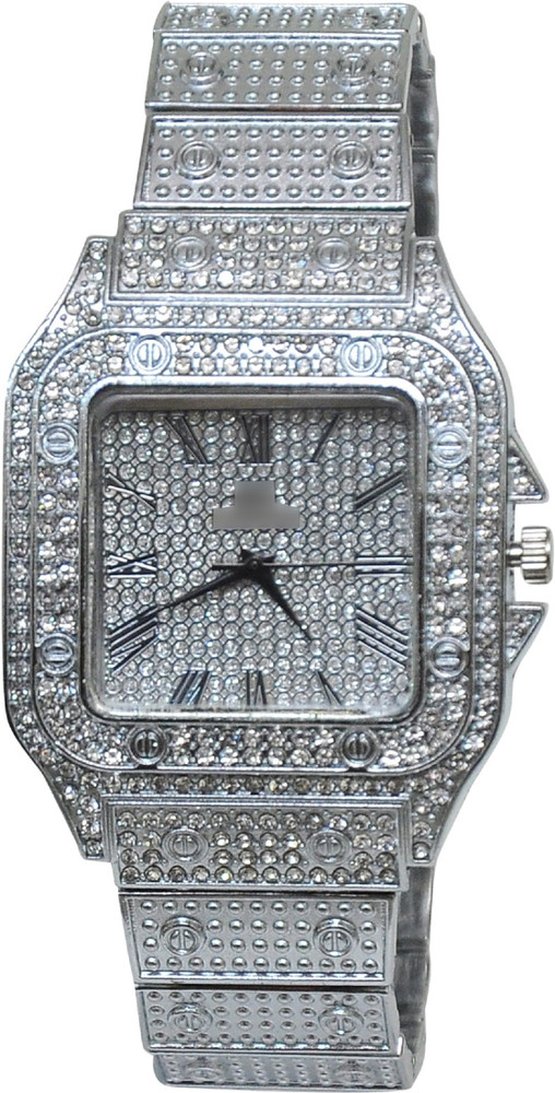 Silver wrist watch for gents shop