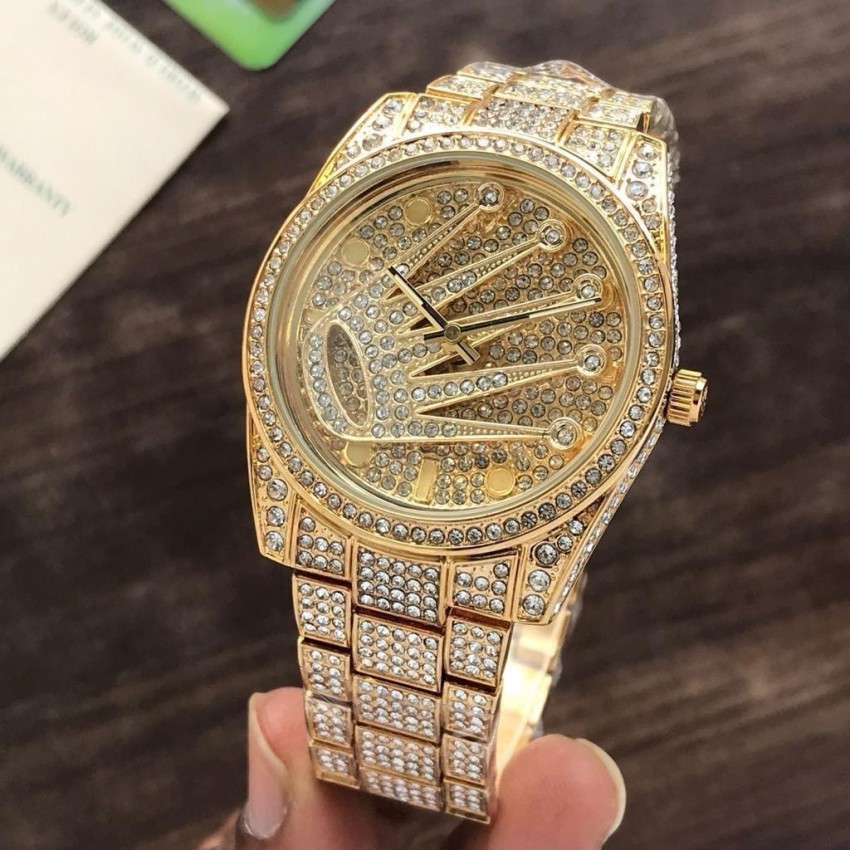 Diamond cheap plated rolex