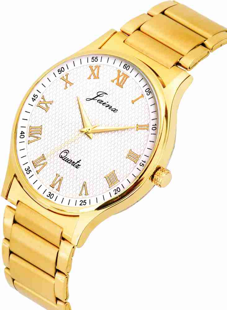 JAINX Golden Premium Analog Watch For Men Buy JAINX Golden Premium Analog Watch For Men JM1136 Online at Best Prices in India Flipkart