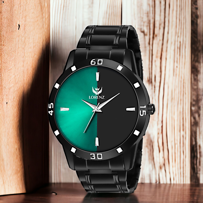 LORENZ MK 2092W Lorenz Green Black Dial Watch for Men with 1 Year Warranty Water Resistant Analog Watch For Men Buy LORENZ MK 2092W Lorenz Green Black Dial Watch for Men with 1