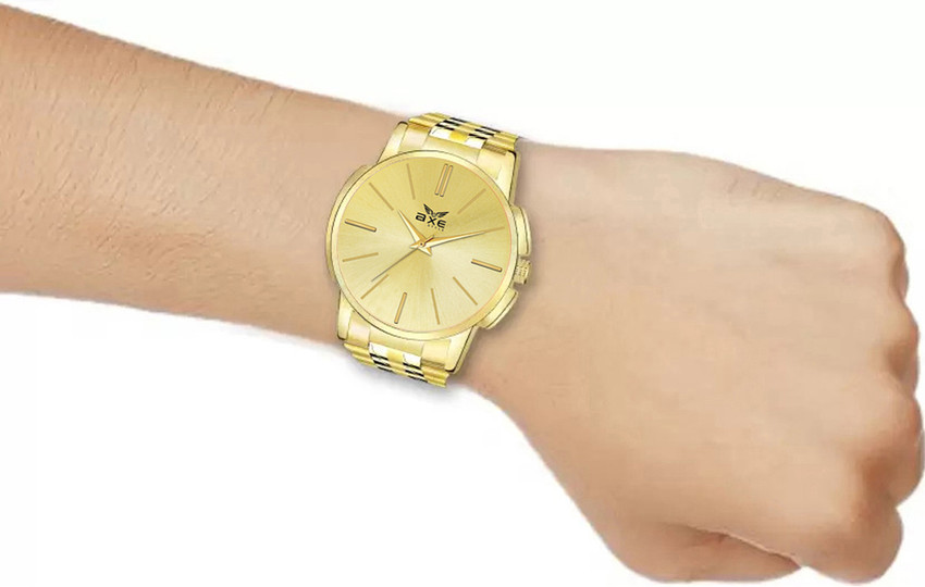 AXE Style X 1079 1079 Golden Wrist Watch Company WaterResistant Golden Watch For Boys Mens Analog Watch For Boys