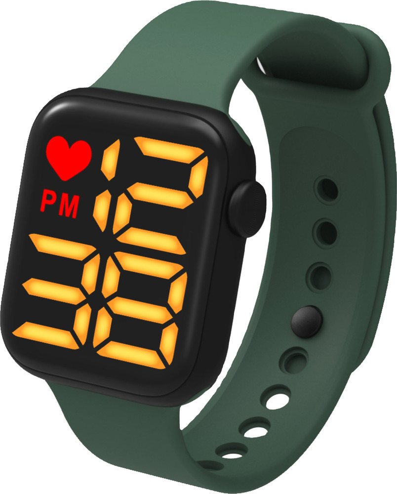 Green discount led watch