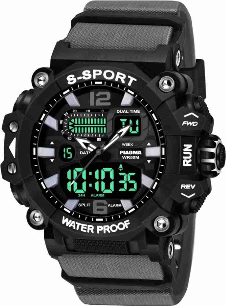 Dual time digital watch best sale