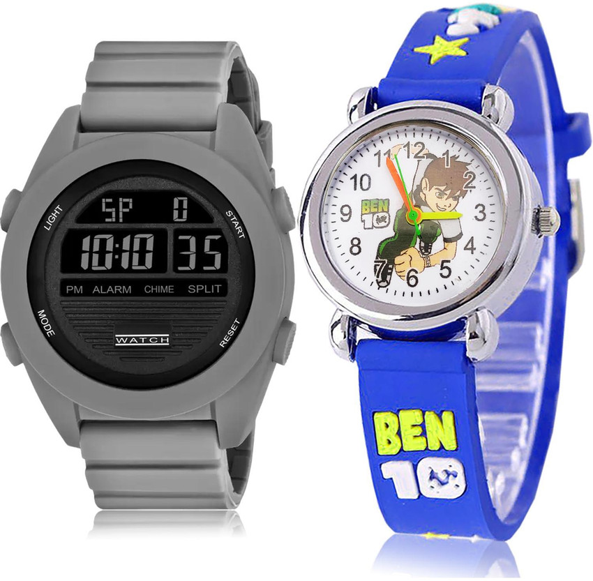 Analog digital on sale watch combo