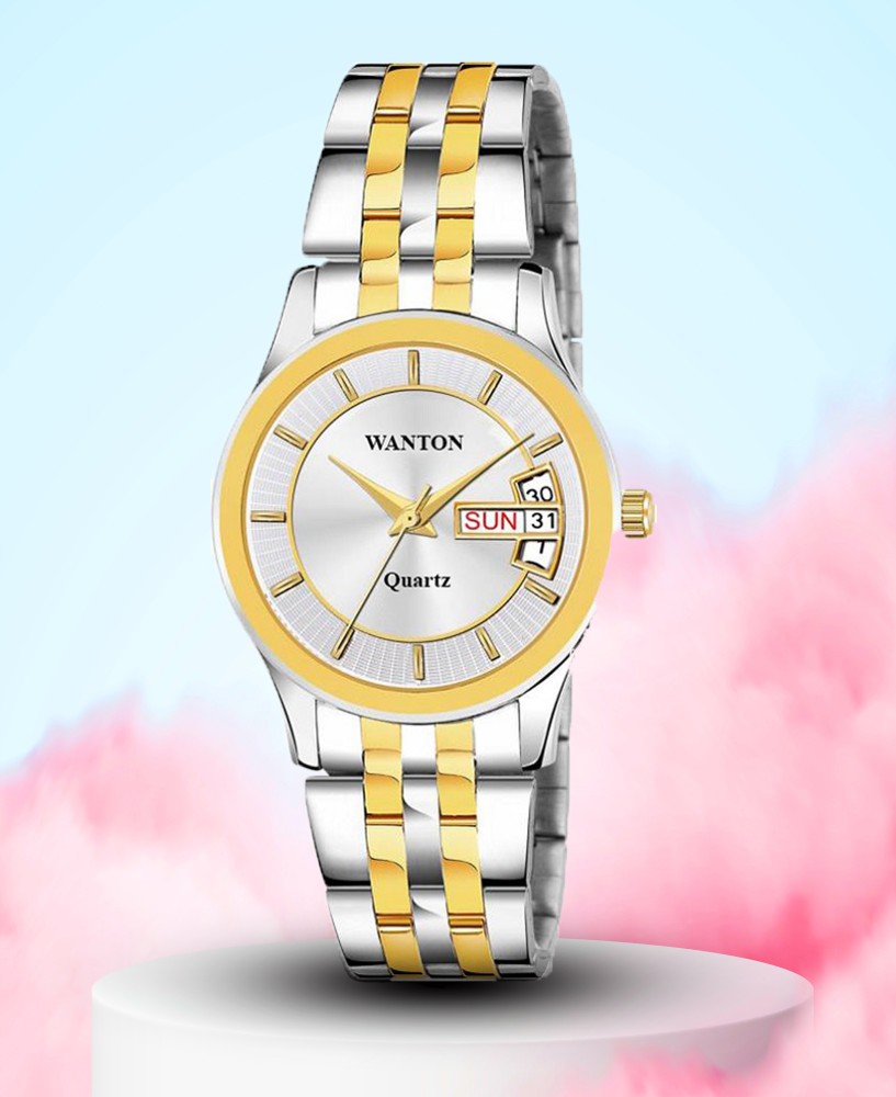 Women's analog watch deals with day and date