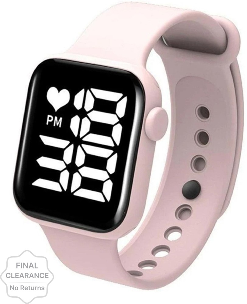 Flozio i5 Digital Watch For Boys Girls Buy Flozio i5 Digital Watch For Boys Girls 2euqxg UNIQ SQUARE LED Pink Online at Best Prices in India Flipkart