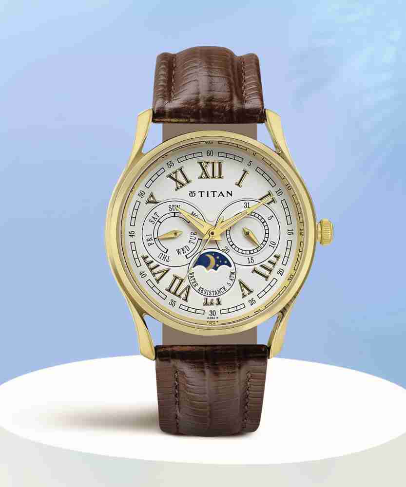 Titan moon phase outlet watch price