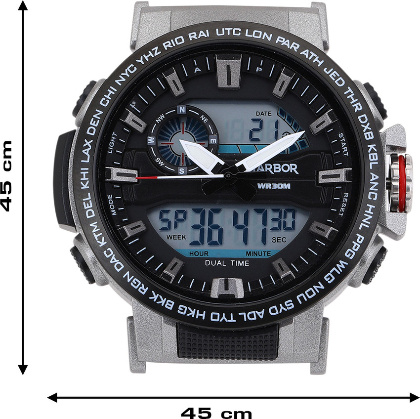 Harbor 1002 Chronograph 3M Waterproof Analog Digital Watch Analog