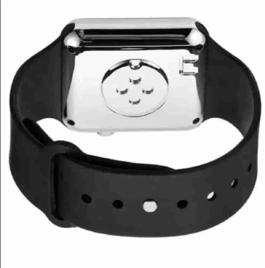 New square mirror face silicone outlet band digital watch red led