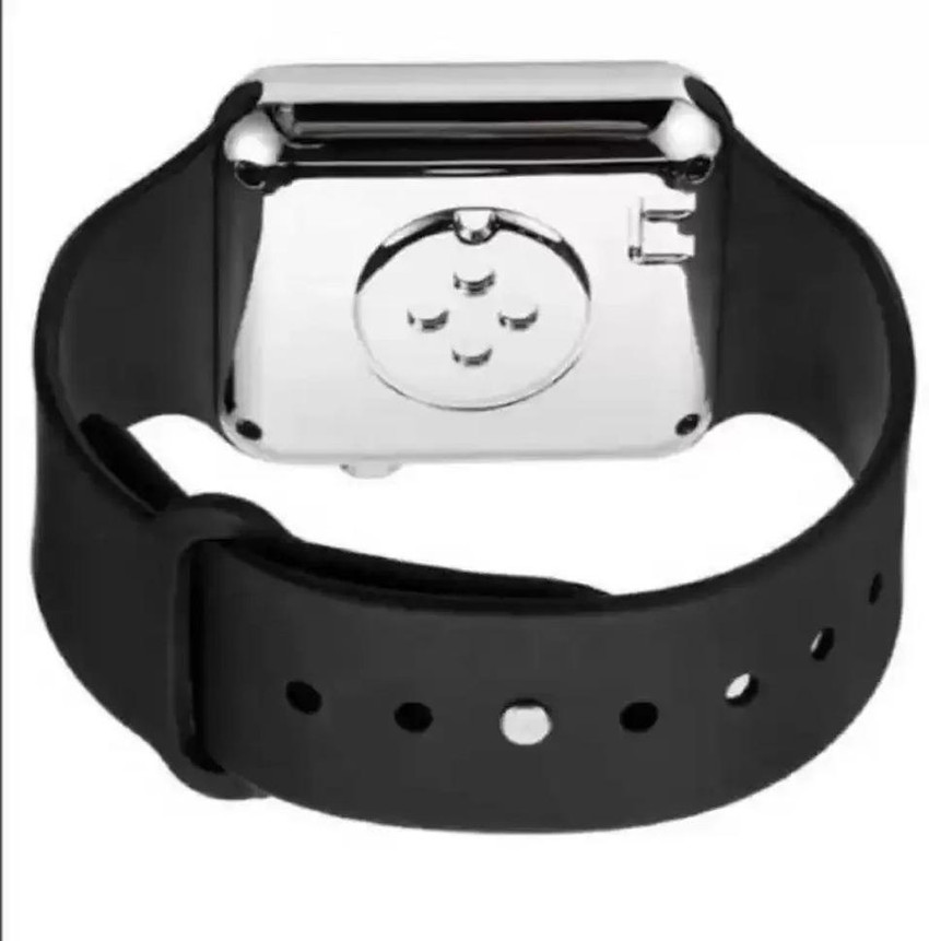 New square mirror face silicone hotsell band digital watch