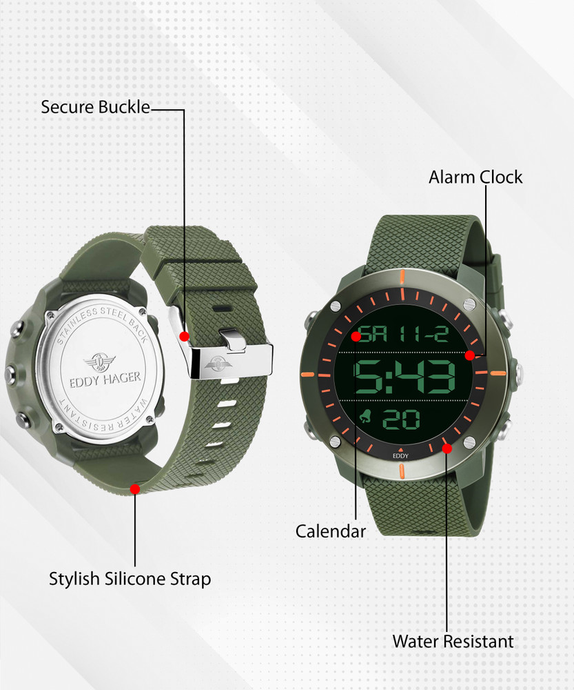EDDY HAGER 800 Digital Army Green Sports Digital Watch For Men Buy EDDY HAGER 800 Digital Army Green Sports Digital Watch For Men 800 Online at Best Prices in India Flipkart